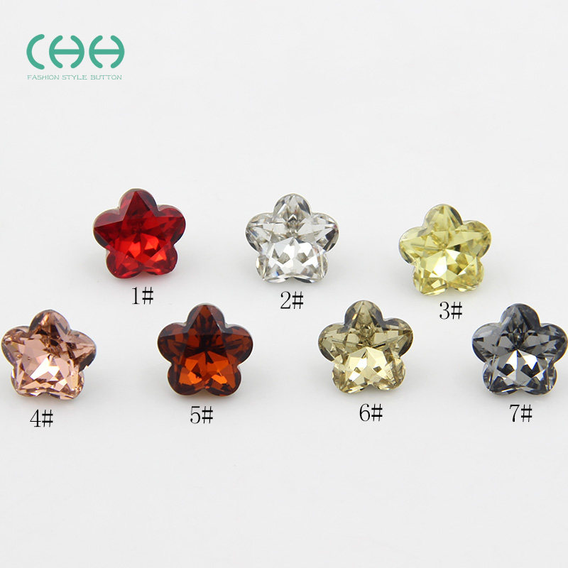 时尚衬衫纽扣女服装水晶扣子玻璃扣衬衣扣开衫扣装饰扣梅花扣