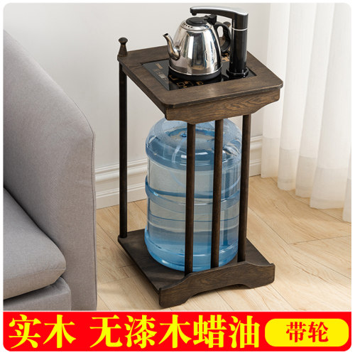 木茶柜可移动带轮小茶台茶水柜