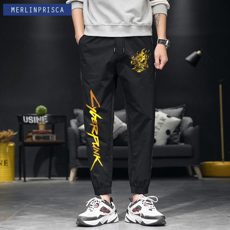 赛博朋克游戏青少年休闲裤