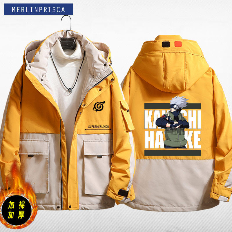 七代火影忍者鸣人男女生动漫棉衣