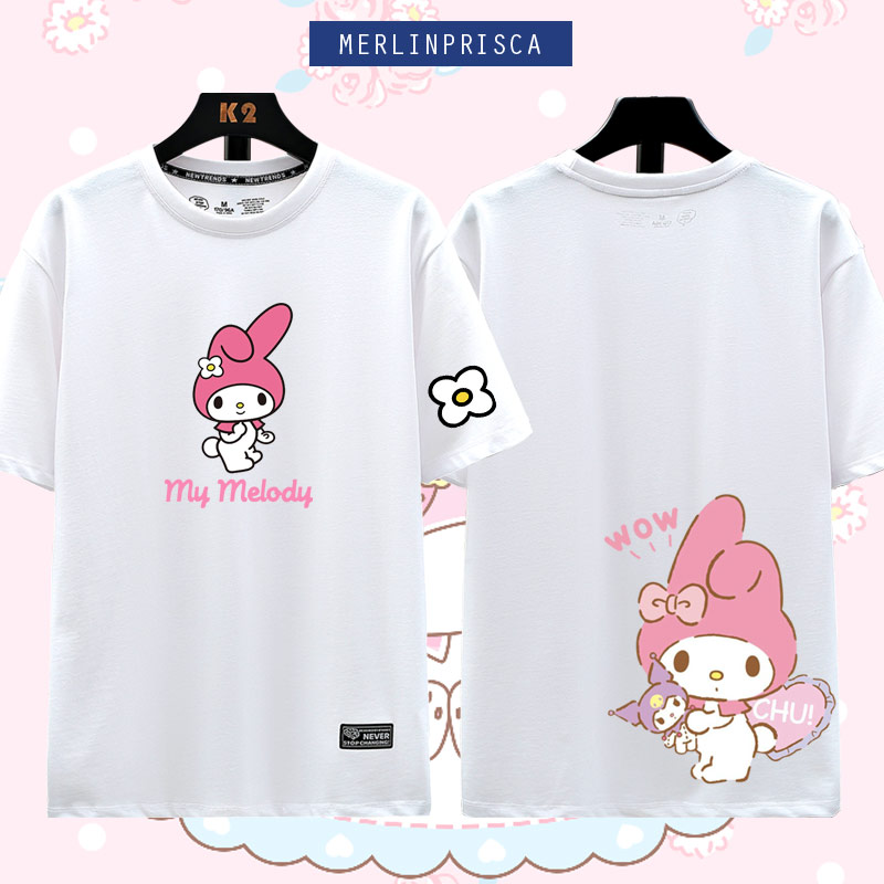 奇幻魔法Melody动漫周边T恤男女学生夏季美乐蒂MyMelody短袖ne