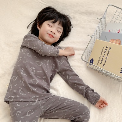 儿童睡衣纯棉a类宝宝秋衣裤套装