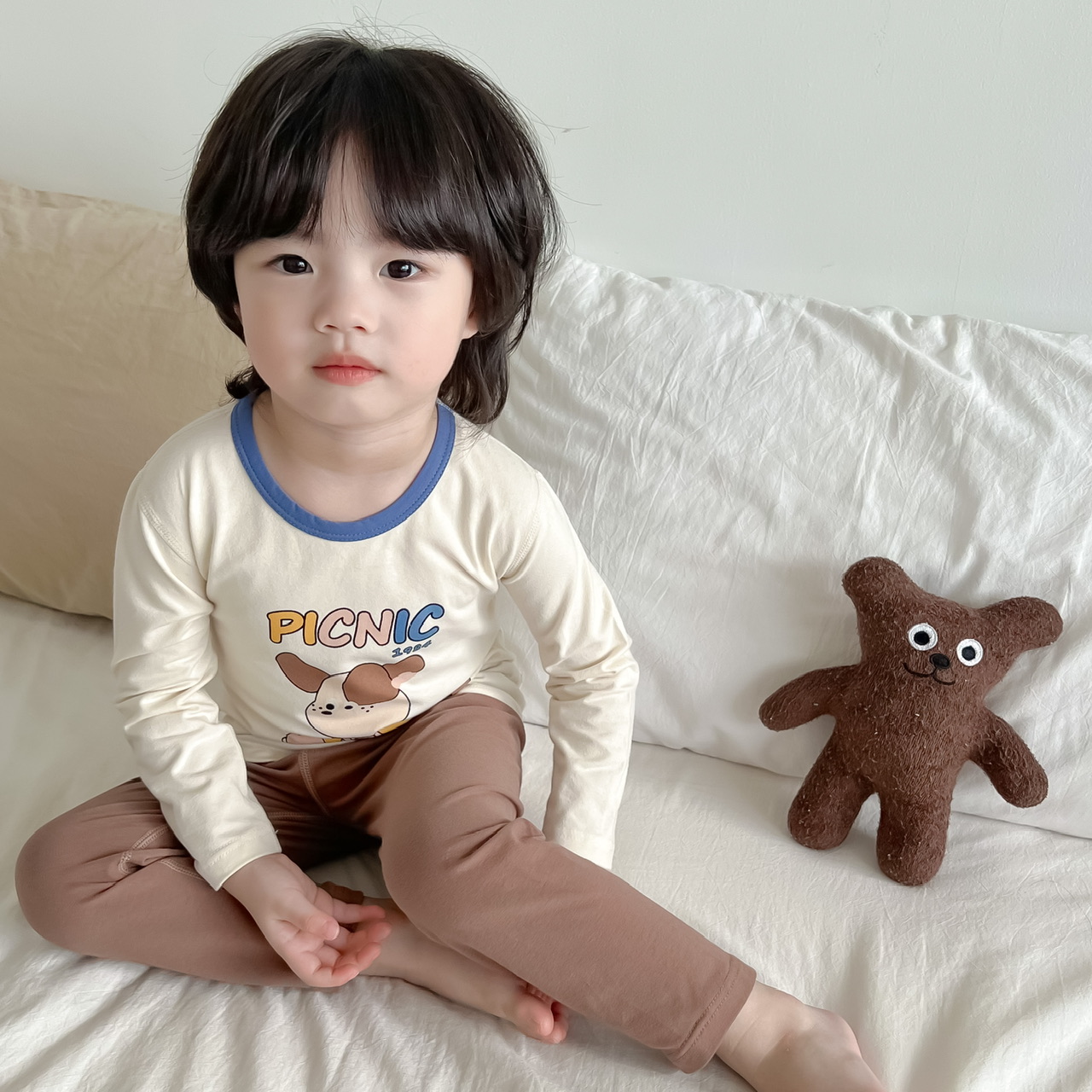 婴儿睡衣纯棉家居服宝宝A类套装