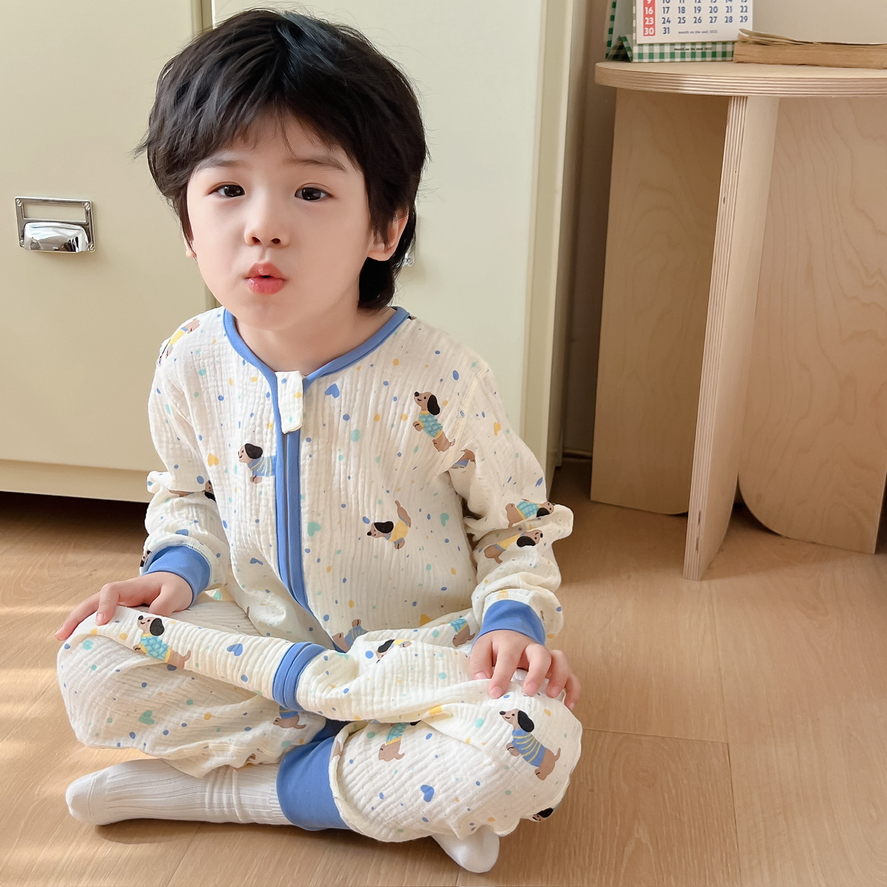 韩国INS爆火~儿童双层纱布棉睡袋