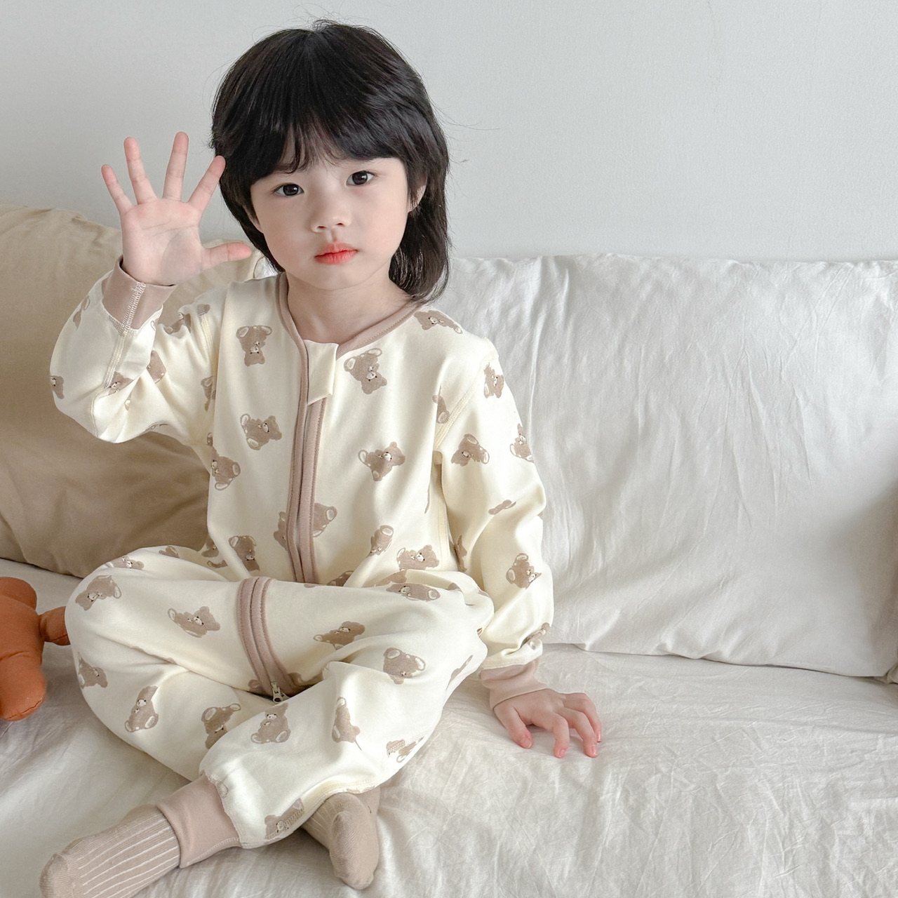 纯棉儿童连体睡衣四季款宝宝睡袋