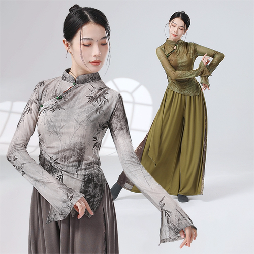 水墨画古典舞身韵服纱衣春夏新款