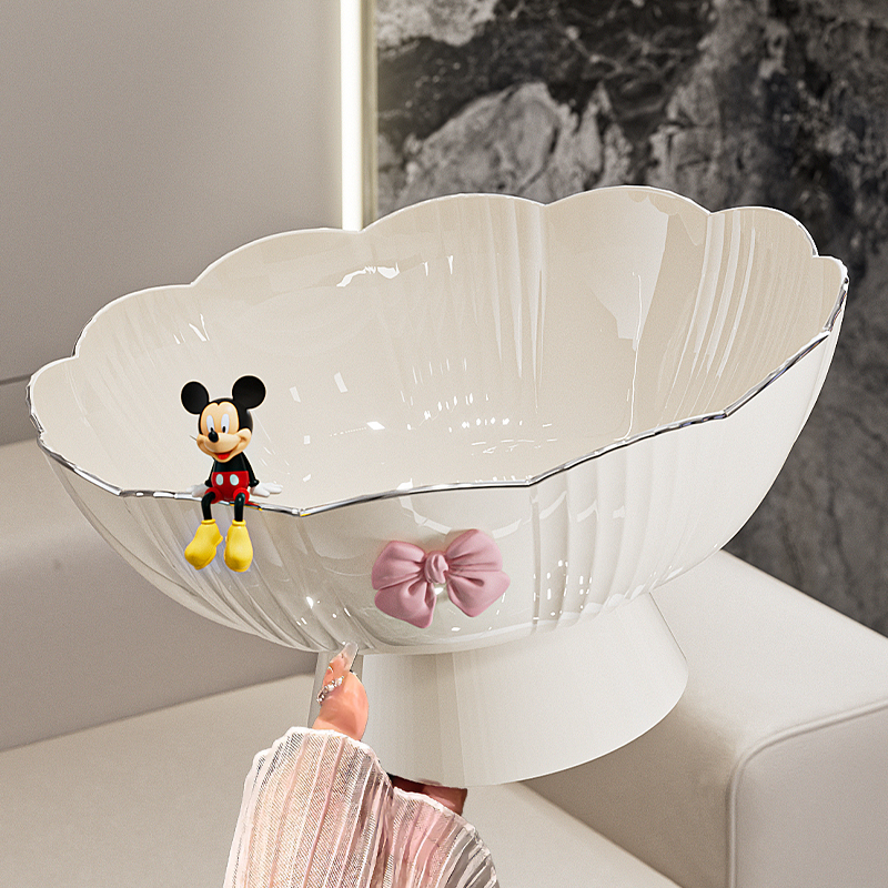 2025新款轻奢高档高脚沥水果篮