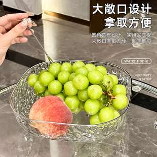 水果盘网红轻奢家用客厅干果零食摆放盘前台招待糖果盘高颜值摆件