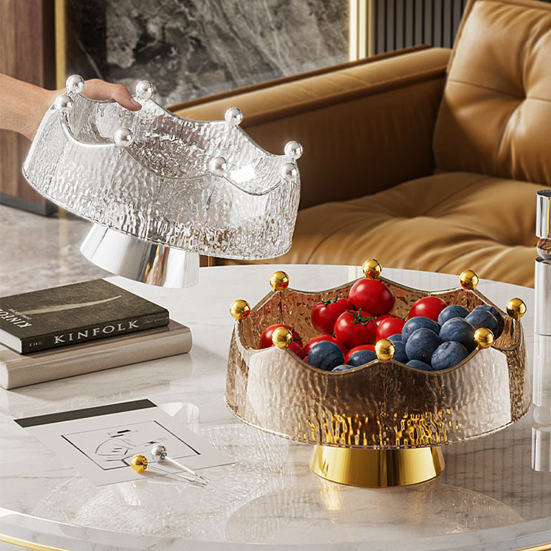 创意水果盘带叉套装家用可沥水客厅茶几高档零食干果摆放盘高颜值,餐饮具,果盆/果盘/果篮,淘宝优惠券,粉丝福利购,淘宝优惠卷