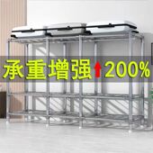 简易衣柜布衣柜钢管26MM铝合金接头结实耐用出租房用衣橱组装 大号