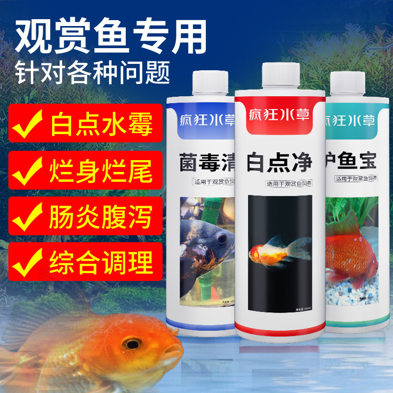 FKSC非鱼药白点净消毒杀菌观赏鱼锦鲤专用水霉病鱼病烂身烂尾万能