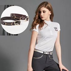 Mùa hè chuyên nghiệp cưỡi ngựa T-Shirt nữ ngắn tay Slim áo thun top riding thể thao chuyên nghiệp cưỡi ngựa quần áo nữ