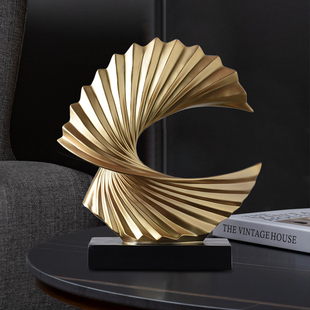 现代轻奢财源滚滚客厅电视酒柜装 饰品摆件办公室饰品开业乔迁礼物