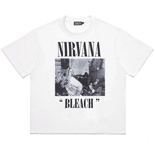 Nirvana涅磐乐队摇滚短袖T恤现场个性科本男女半袖潮牌夏季透气棉