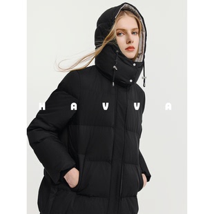 HAVVA高蓬松度宽松羽绒服舒适保暖面包服女士外套2025冬季Y3-2612