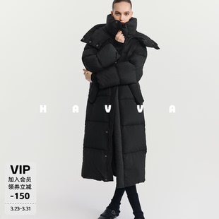 2639 连帽外套2025冬Y3 HAVVA宝藏版 型高充绒量加厚羽绒服女中长款