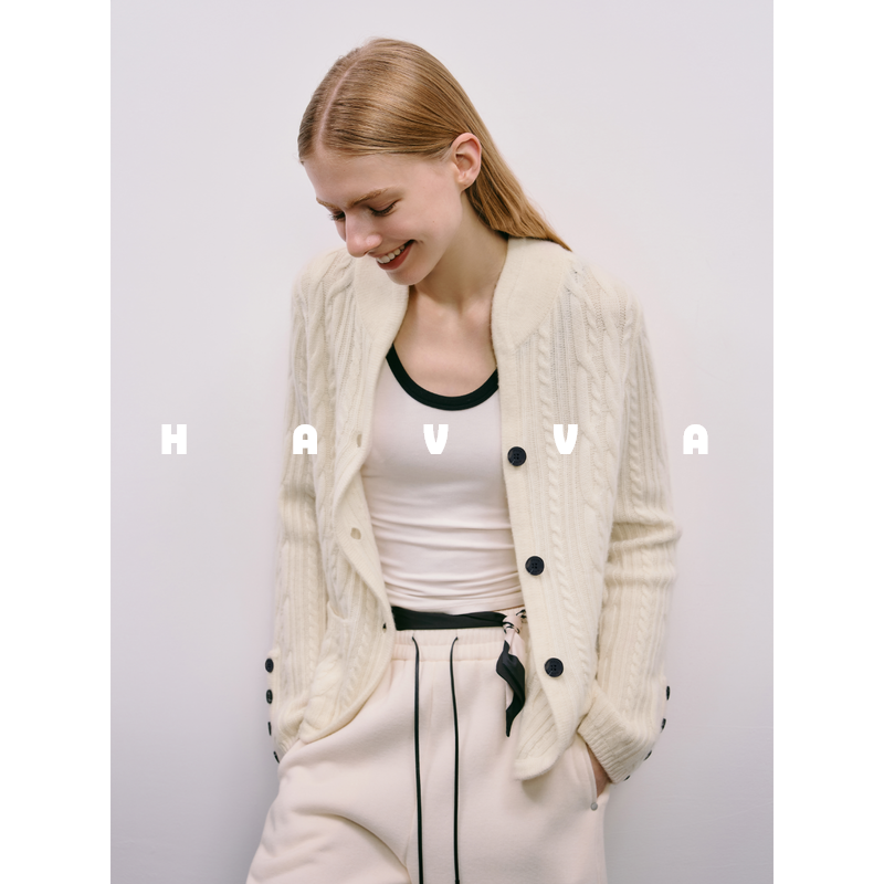 havva冬季新品针织开衫