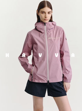 HAVVA设计感连帽拉链休闲短外套宽松舒适女士上衣2026春季W3-4262