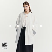 HAVVA高级感慵懒风立领风衣廓形工装 外套女士外套2026年春F3 4219