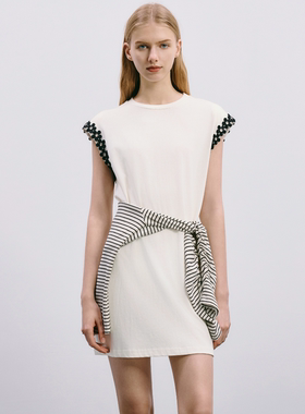 HAVVA休闲设计感连衣裙女宽松显瘦通勤气质日常穿搭2025夏Q26720