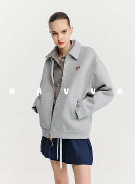 HAVVA设计感宽松落肩袖卫衣外套休闲好穿搭女上衣2026春季W3-4476