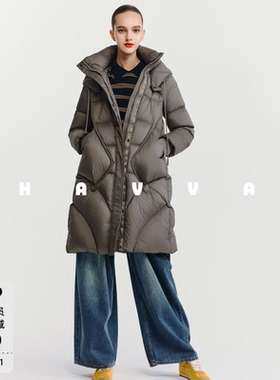 HAVVA超好看高充绒量加厚羽绒服高蓬松连帽外套2025冬Y3-2632