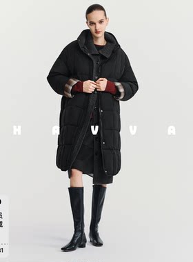 HAVVA中长款高充绒量羽绒服