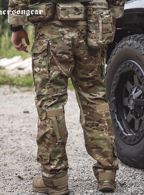 爱默生G3战术裤男mc彩作训裤耐磨格子布工装裤防泼水户外护膝裤