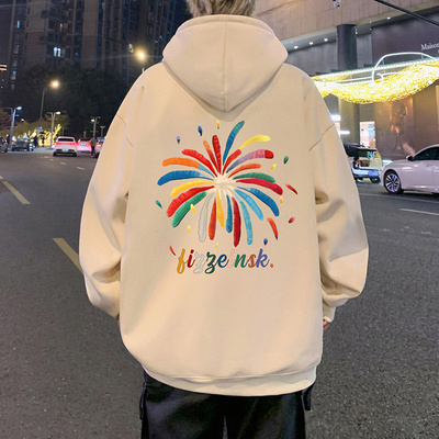 卫衣男秋冬季2025新款高街潮牌连帽衫重磅港风休闲美式宽松外套潮