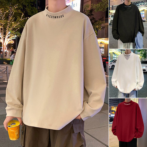 潮流时尚德绒打底衫针织衫半高领