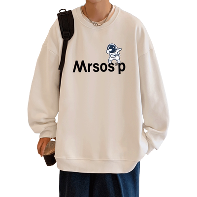 潮流圆领卫衣男宽松时尚百搭