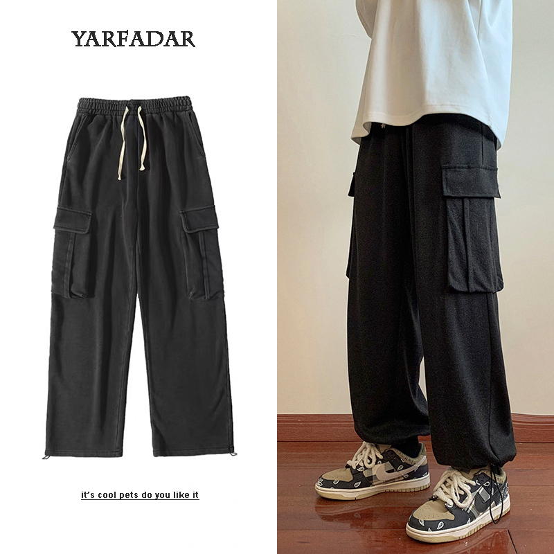 潮流宽松百搭休闲裤子