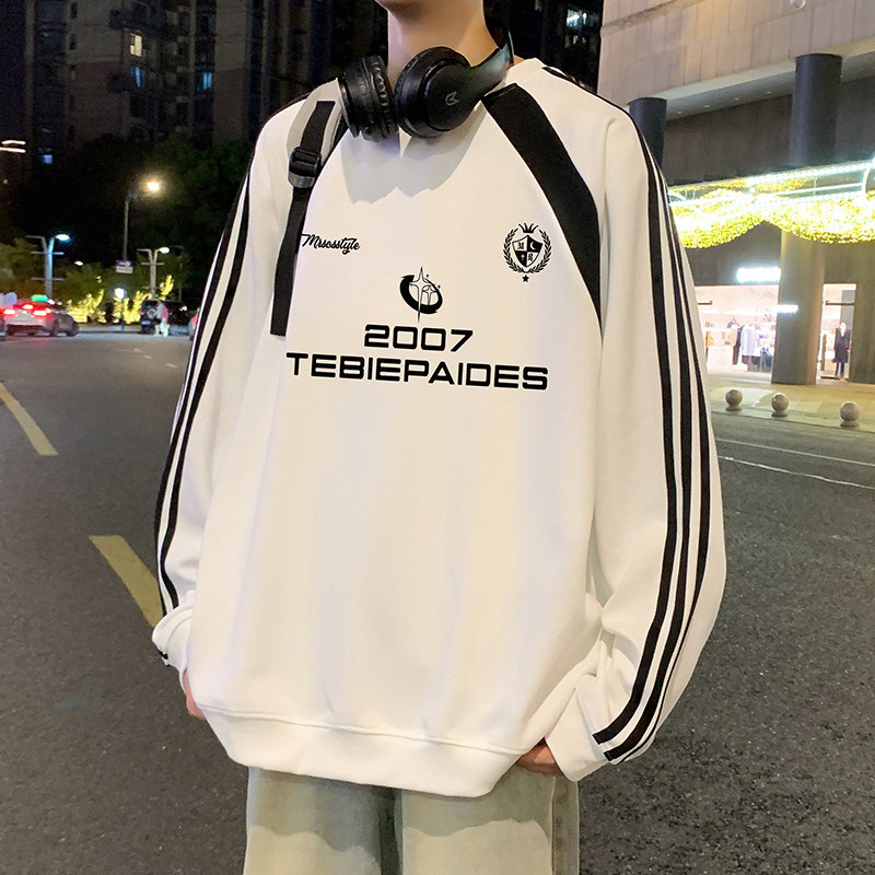 潮流宽松百搭休闲圆领卫衣