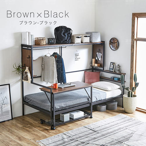 小户型铁艺床覆古铁床架双人铁架床现代简约单人床金属架子床收纳