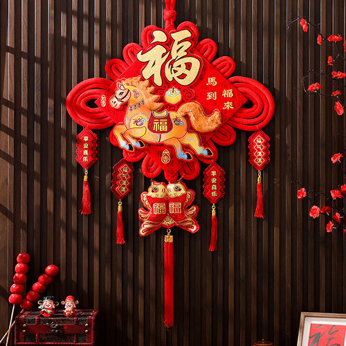 新年高档中国结福字挂件装饰品