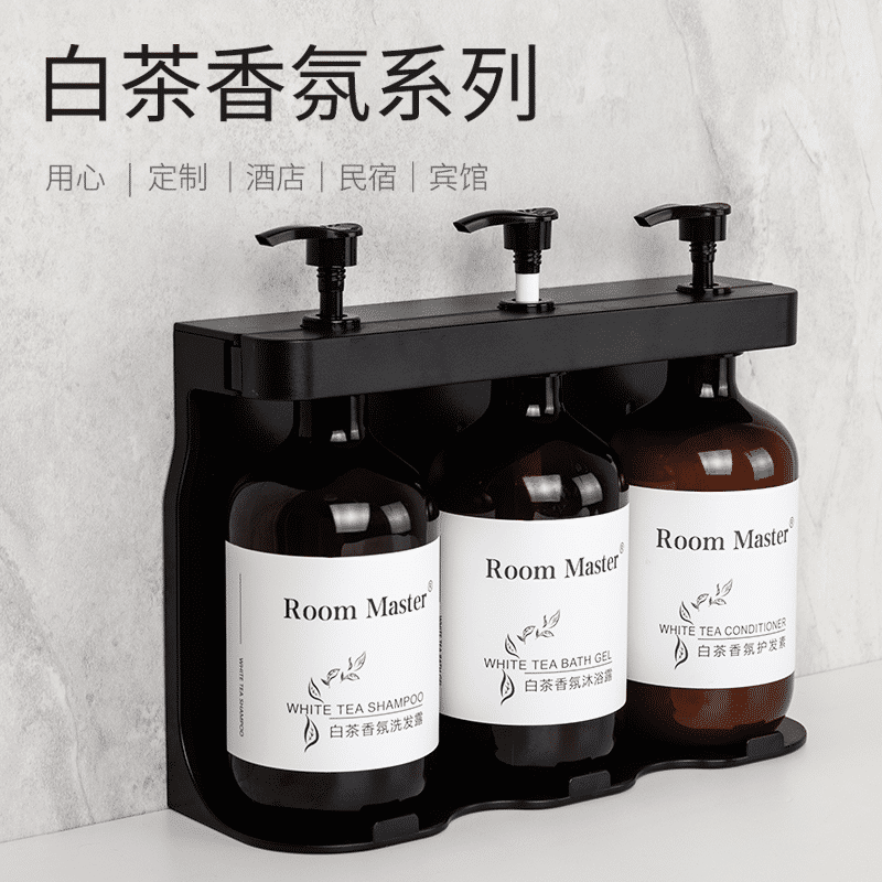 酒店宾馆民宿浴场大瓶装白茶洗发水沐浴露专用一次性洗护