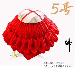 5号金银镜小大红花球神红拜神花球拜神红花球红布球 参花挂红潮汕