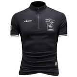 D33287669P80镂空白色2024春夏丝光棉拉链领短袖POLO衫刺绣，男装Polo衫，电商D332