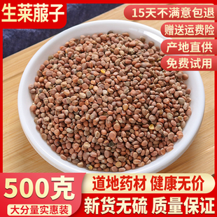 生莱菔子500g克包邮中药材萝卜籽可搭郁李仁非炒莱菔子粉中药材茶