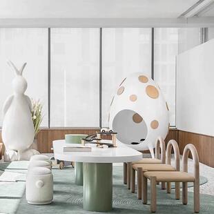 儿童活动区手工桌椅售楼处宝宝游戏积木桌幼儿园孩童绘画学习椅凳