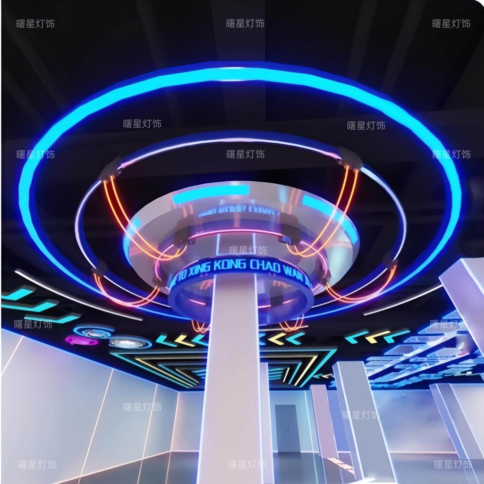 电玩城主灯造型模块吊灯电竞馆游戏厅儿童乐园商场展厅大厅前台灯