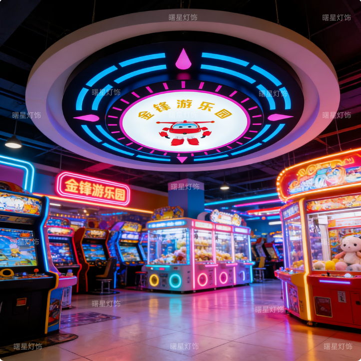 电玩城模块灯游戏厅儿童乐园游乐场造型灯抓娃娃机室电竞馆商场灯