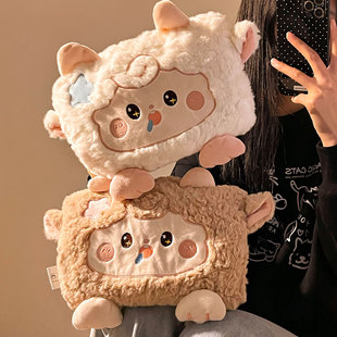 暖手暖水袋毛绒暖手宝2025新款 可爱小羊热水袋充电正品 热水袋冬季