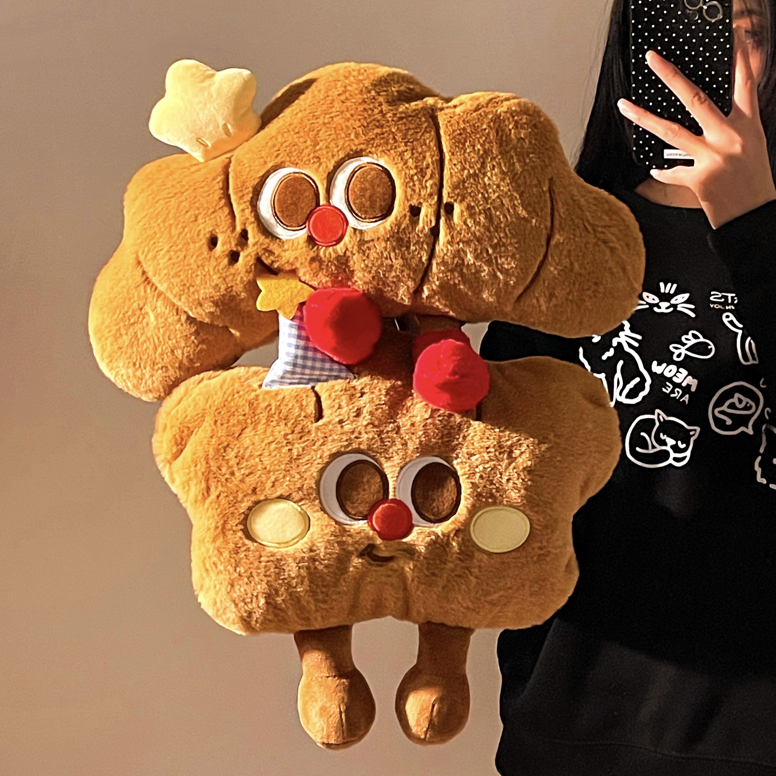 可爱毛绒热水袋充电式防爆暖水袋冬季女面包暖手宝牛角包电暖袋,居家日用,热水袋,淘宝优惠券,粉丝福利购,淘宝优惠卷