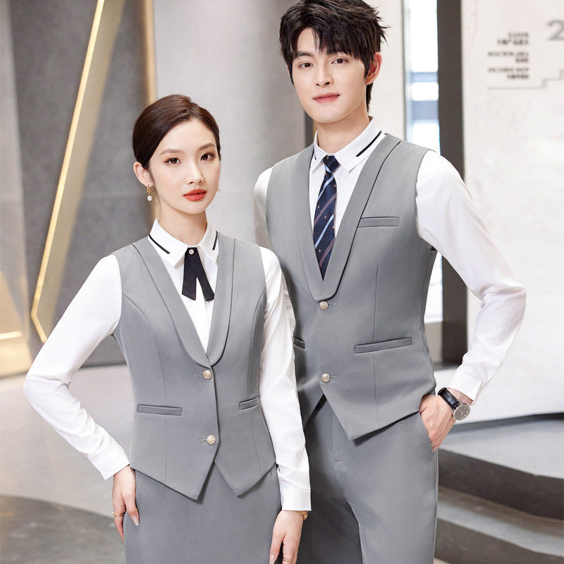 男女职业工作马甲套装酒饭店前厅服务员台球KTV公主少爷工作制服