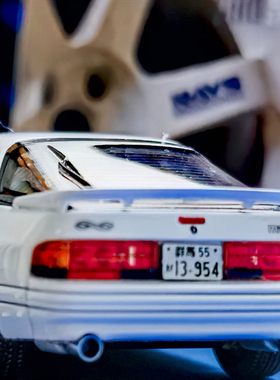 头文字D车牌1:64JDM高丝精印金属拓意MINIGT多美卡TLV车模AE86用