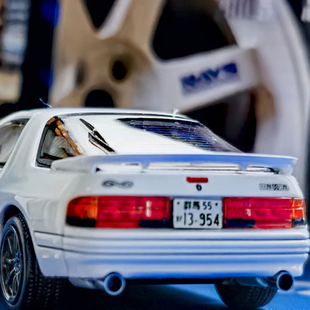 头文字D车牌1:64JDM高丝精印金属拓意MINIGT多美卡TLV车模AE86用