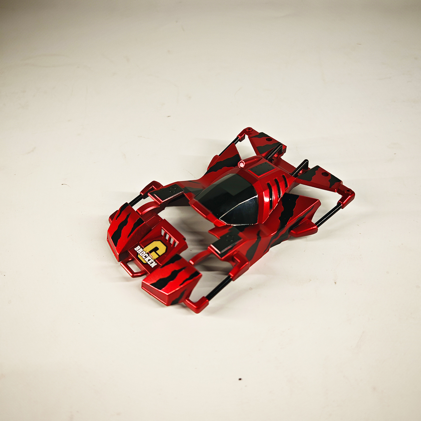 田宫四驱车 19452 喷漆车壳 双色封绘 红巨无霸车壳  法拉利红