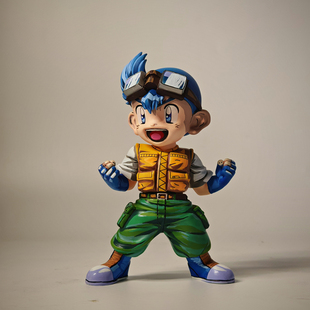 动漫四驱兄弟全人物摆件星马豪二次元重涂手办gk雕像模型