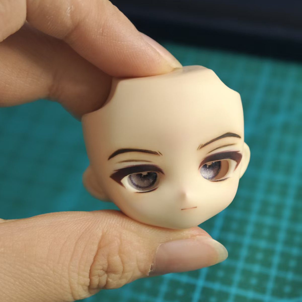 【代卖】豹圆圆开眼带妆恋与制作人角色成品手绘脸壳BJD12分 ob11